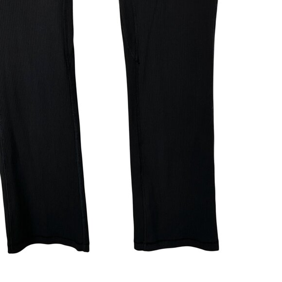 Lululemon Align Ribbed Mini Flared Pant Extra Short Black Size 6 Womens - Picture 3 of 10